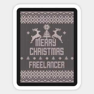 Merry Christmas FREELANCER Sticker